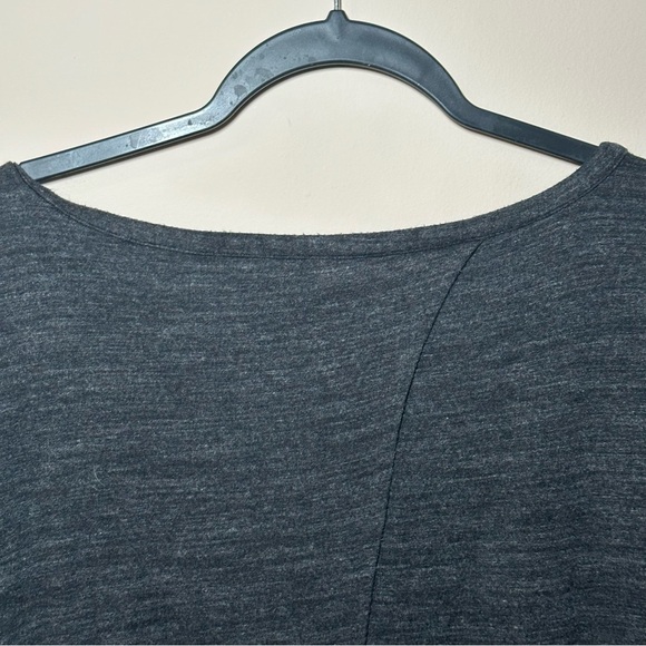 Lou & Grey Signaturesoft Charcoal Knit Open Back Long Sleeve Top Size Large - Picture 16 of 16